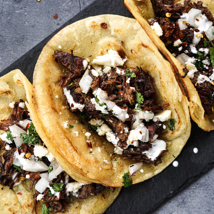 Chuck Roast Barbacoa Tacos