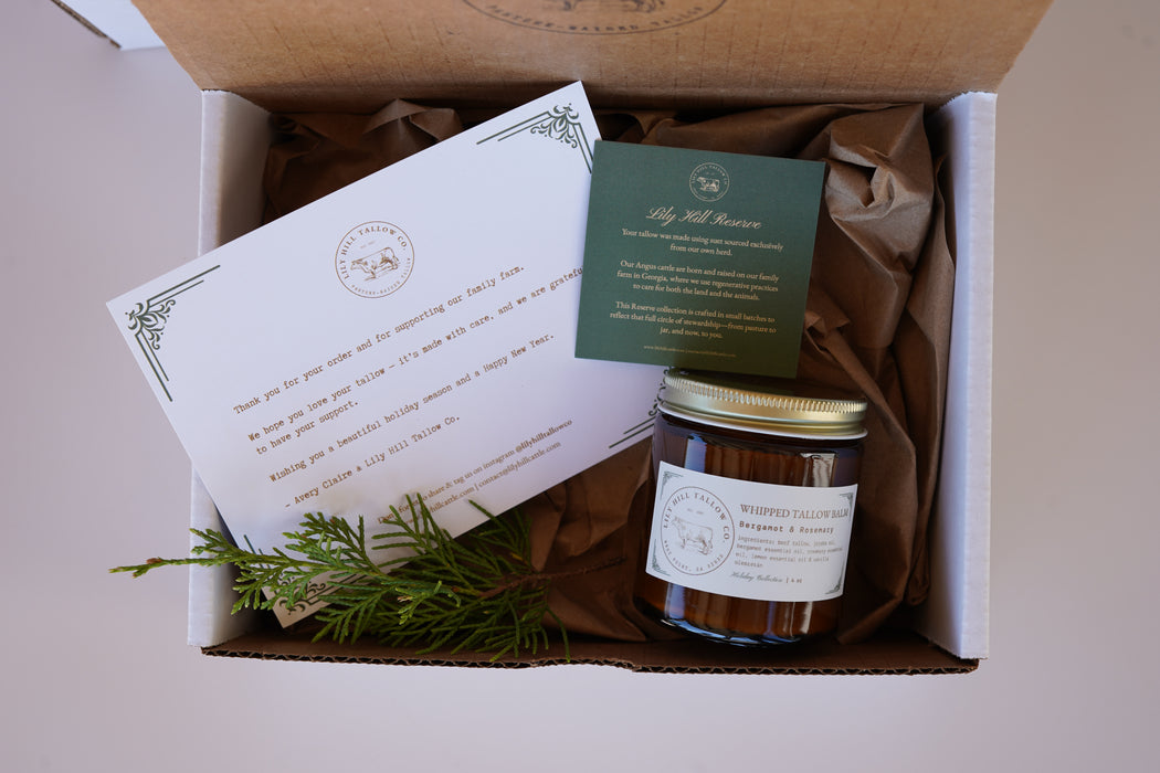 Whipped Tallow Balm - Holiday Scent