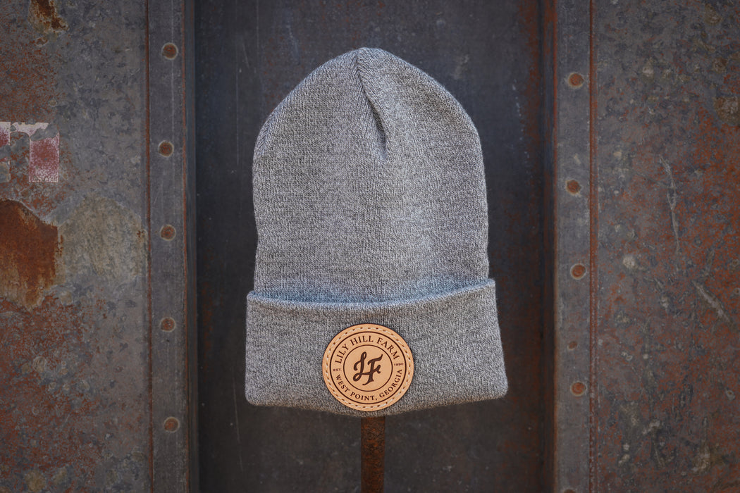 LHF Leather Patch Beanie